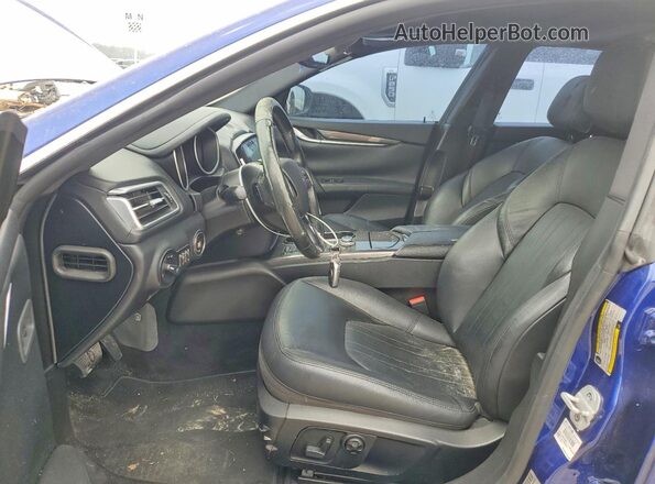 ZAM57XSAXK1311072 2019 MASERATI GHIBLI Blue Front interior view