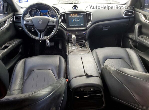 ZAM57XSAXK1311072 2019 MASERATI GHIBLI Blue Dashboard view