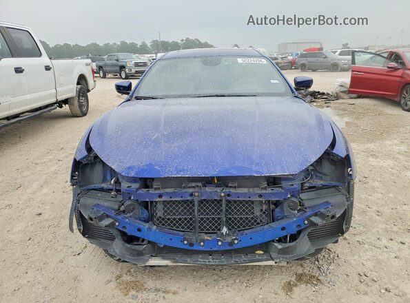 ZAM57XSAXK1311072 2019 MASERATI GHIBLI Blue Front view