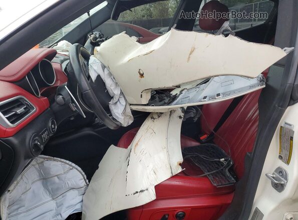 ZAM57XSL7H1248779 2017 MASERATI GHIBLI White Vista interior delantera