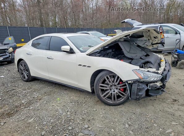 ZAM57XSL7H1248779 2017 MASERATI GHIBLI White Delantero derecho