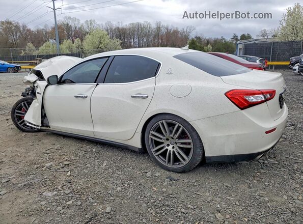 ZAM57XSL7H1248779 2017 MASERATI GHIBLI White Trasero izquierdo