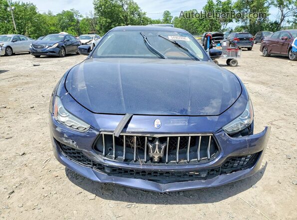 ZAM57YSA6K1335777 2019 MASERATI GHIBLI Blue წინა ხედი