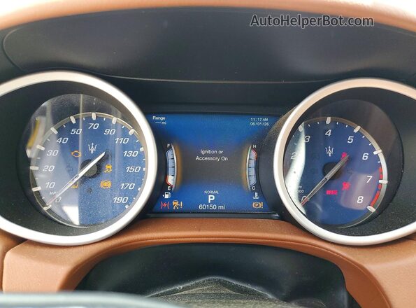 ZAM57YSA6K1335777 2019 MASERATI GHIBLI Blue ხელსაწყოთა პანელის ხედი