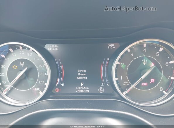 ZAM57YSA7M1362893 2021 MASERATI GHIBLI Black უკანა სავარძლების ხედი