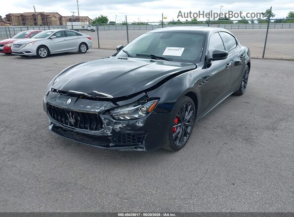 ZAM57YSA7M1362893 2021 MASERATI GHIBLI Black წინა მარცხენა ხედი სამი მეოთხედიდან