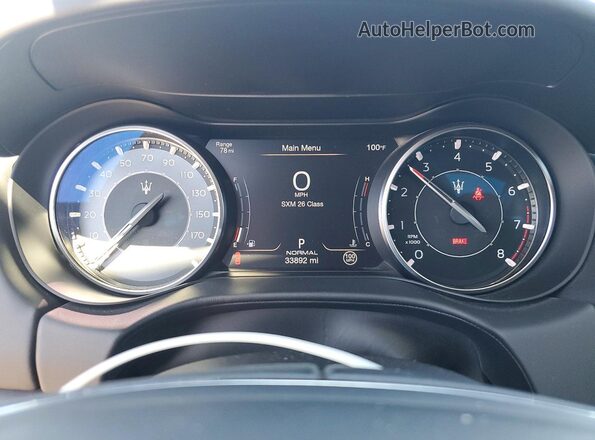 ZAM57YSM4N1388301 2022 MASERATI GHIBLI Silver Vista del cuadro de instrumentos