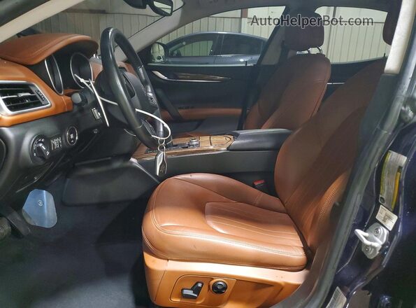 ZAM57YTA8J1278656 2018 MASERATI GHIBLI Blue Vista interior delantera