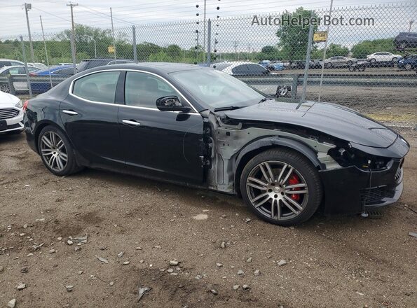 ZAM57YTL7J1290833 2018 MASERATI GHIBLI Черный Передняя правая четверть