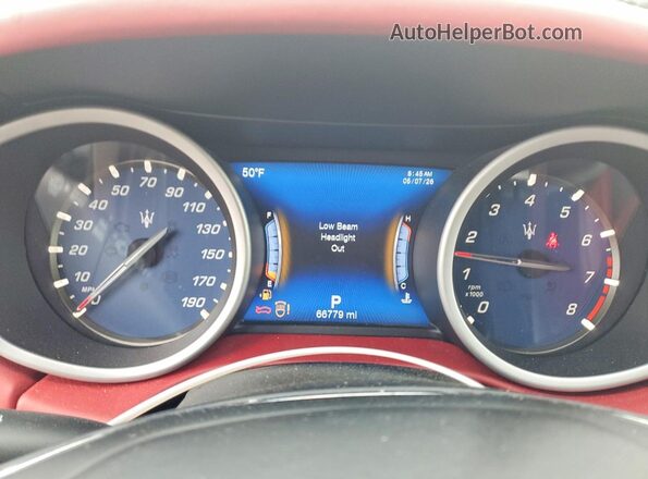 ZAM57YTL7J1290833 2018 MASERATI GHIBLI Черный Вид щитка приборов