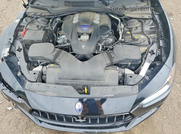 ZAM57YTL7J1290833 2018 MASERATI GHIBLI Черный Вид задней части салона