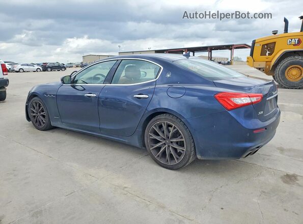 ZAM57YTL7K1319118 2019 MASERATI GHIBLI Blue Rear left