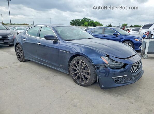 ZAM57YTL7K1319118 2019 MASERATI GHIBLI Blue Front right