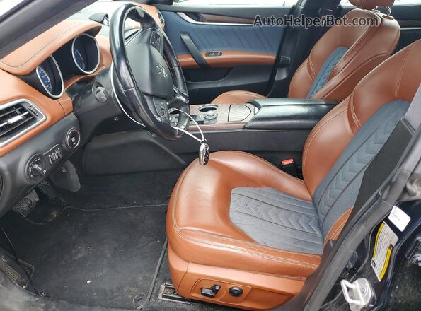 ZAM57YTL7K1319118 2019 MASERATI GHIBLI Blue Front interior view