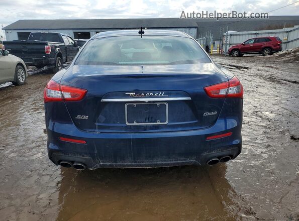 ZAM57YTS8K1321998 2019 MASERATI GHIBLI Blue Rear view