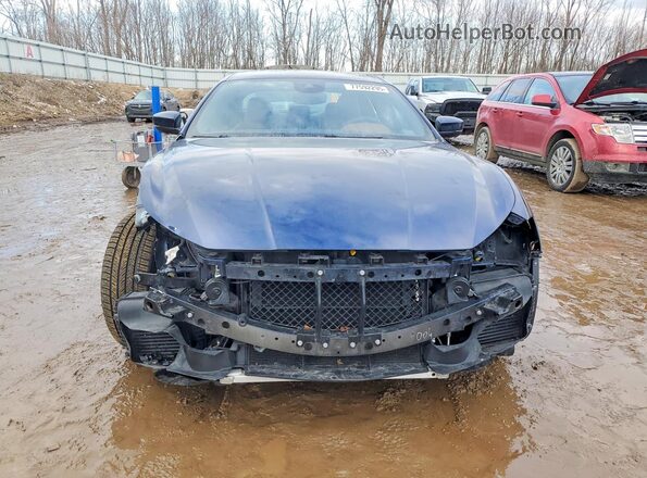 ZAM57YTS8K1321998 2019 MASERATI GHIBLI Blue Front view