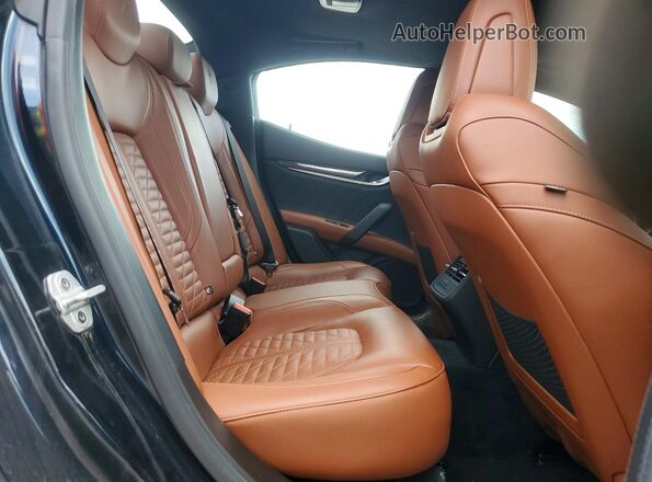 ZAM57YTS8K1321998 2019 MASERATI GHIBLI Blue Rear seats view