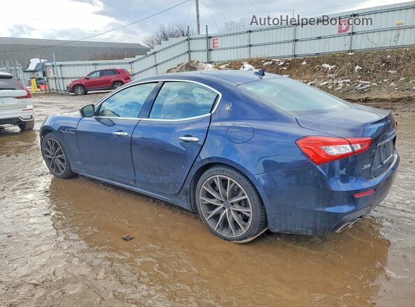 ZAM57YTS8K1321998 2019 MASERATI GHIBLI Blue Rear left