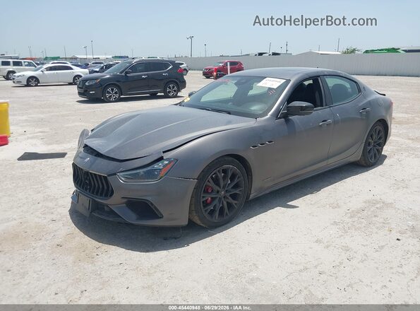 ZAM57YTS9L1343767 2020 MASERATI GHIBLI Gray Առջևի ձախ երեք քառորդ տեսարան