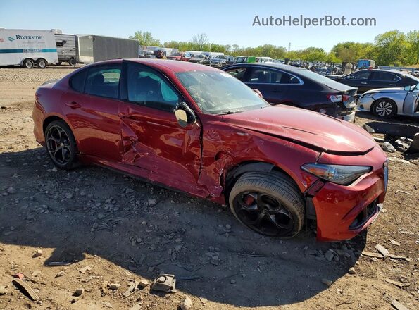 ZARFAEAV1J7580503 2018 ALFA ROMEO GIULIA Red Առջևի աջ