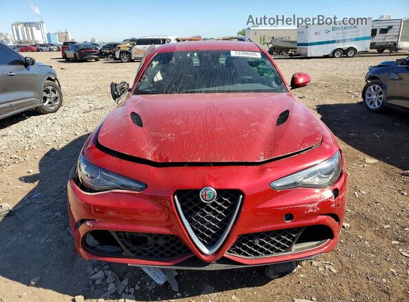 ZARFAEAV1J7580503 2018 ALFA ROMEO GIULIA Red Դիմացի տեսք