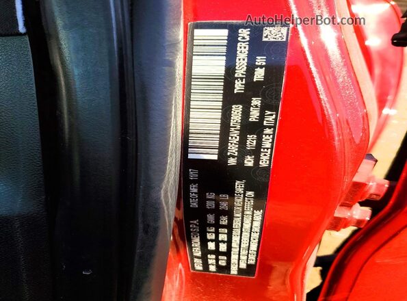 ZARFAEAV1J7580503 2018 ALFA ROMEO GIULIA Red Շարժիչի բաժամունքի տեսք