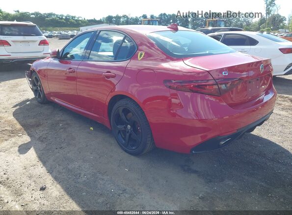 ZARFAEDN2H7539769 2017 ALFA ROMEO GIULIA Red Rear left