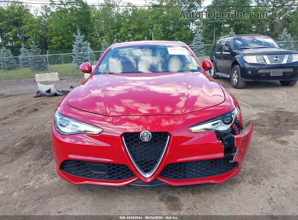 ZARFAEDN2H7539769 2017 ALFA ROMEO GIULIA Red Instrument cluster view