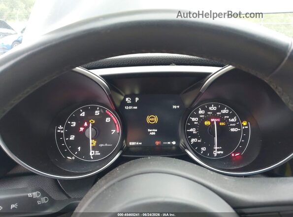 ZARFAEDN7H7551514 2017 ALFA ROMEO GIULIA Black Հետևի նստատեղերի տեսք