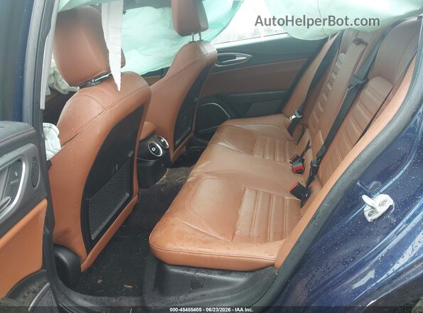 ZARFAEEN0J7590384 2018 ALFA ROMEO GIULIA Dark Blue Vista de la etiqueta del VIN