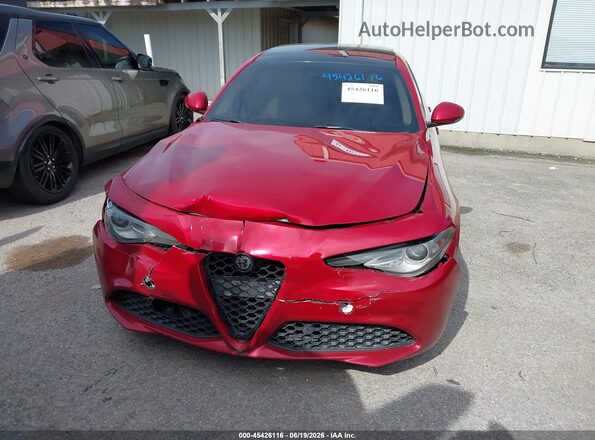 ZARFAEEN8H7550242 2017 ALFA ROMEO GIULIA Red ხელსაწყოთა პანელის ხედი