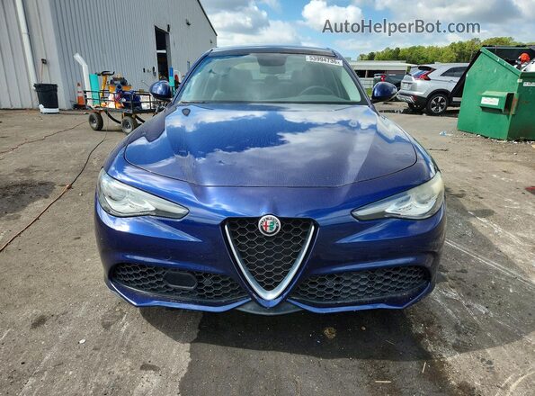 ZARFAEEN8J7578614 2018 ALFA ROMEO GIULIA Blue Vista frontal