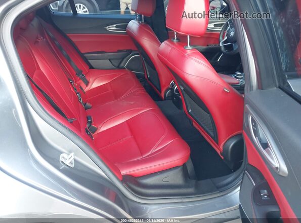 ZARFAMAN1K7622552 2019 ALFA ROMEO GIULIA Gray VIN კოდის სტიკერის ხედი