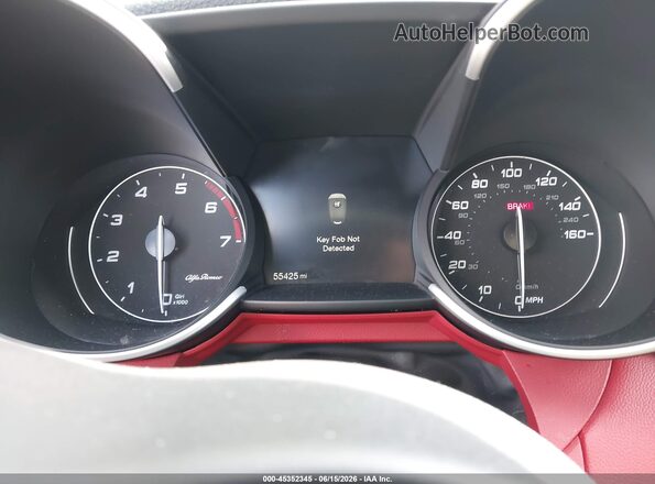 ZARFAMAN1K7622552 2019 ALFA ROMEO GIULIA Gray უკანა სავარძლების ხედი