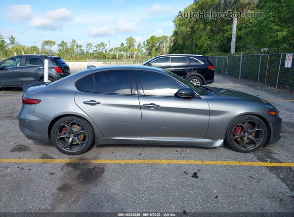 ZARFAMAN1K7622552 2019 ALFA ROMEO GIULIA Gray უკანა სალონის ხედი
