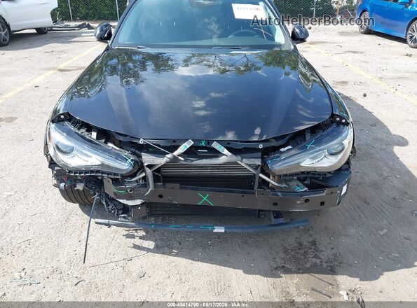 ZARFAMAN2M7644577 2021 ALFA ROMEO GIULIA Black Widok wnętrza z tyłu