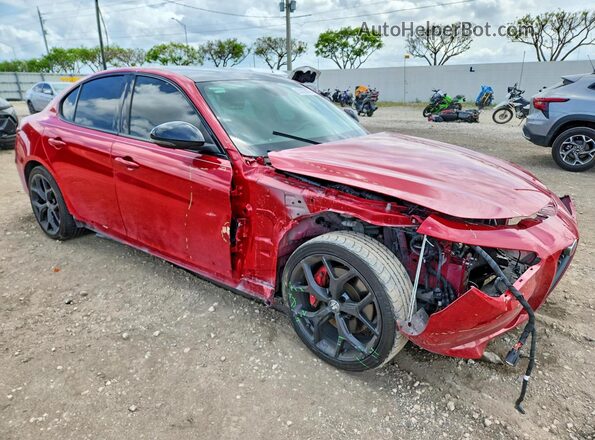 ZARFAMAN3L7631464 2020 ALFA ROMEO GIULIA Red Delantero derecho