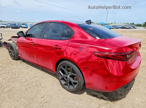 ZARFAMAN3L7631464 2020 ALFA ROMEO GIULIA Red Trasero izquierdo