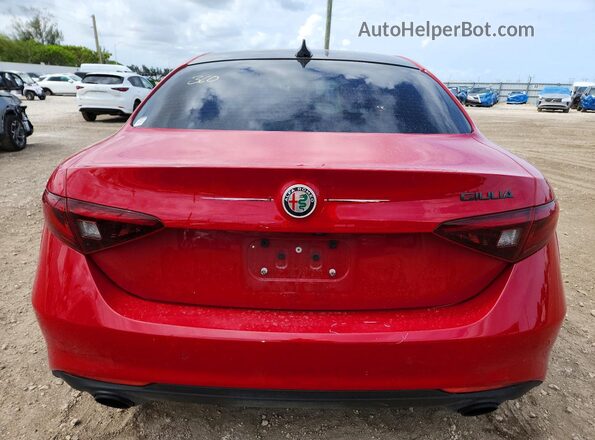 ZARFAMAN3L7631464 2020 ALFA ROMEO GIULIA Red Vista trasera