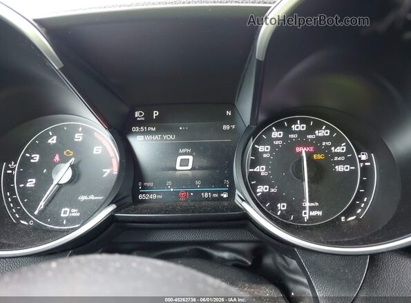 ZARFAMAN6K7609649 2019 ALFA ROMEO GIULIA White Հետևի նստատեղերի տեսք