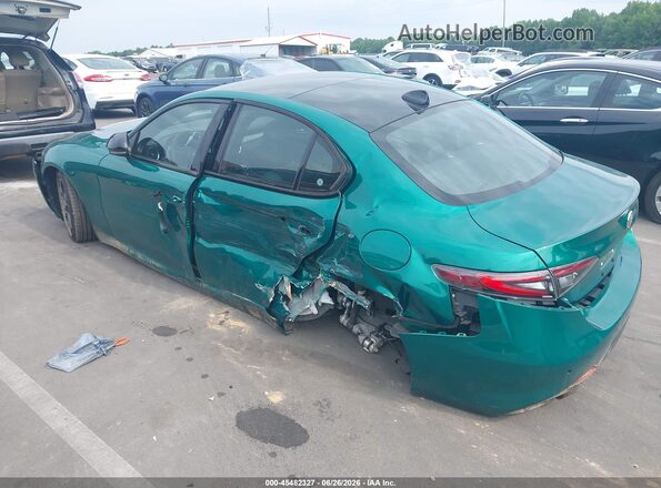 ZARFAMAN9S7689688 2025 ALFA ROMEO GIULIA Turquoise Trasero izquierdo