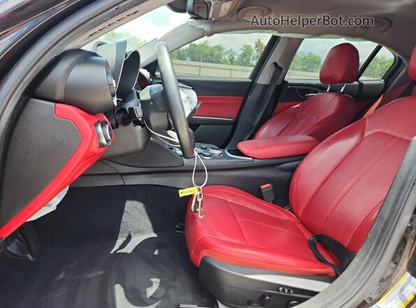 ZARFAMANXM7646366 2021 ALFA ROMEO GIULIA Black Vista de la etiqueta del VIN