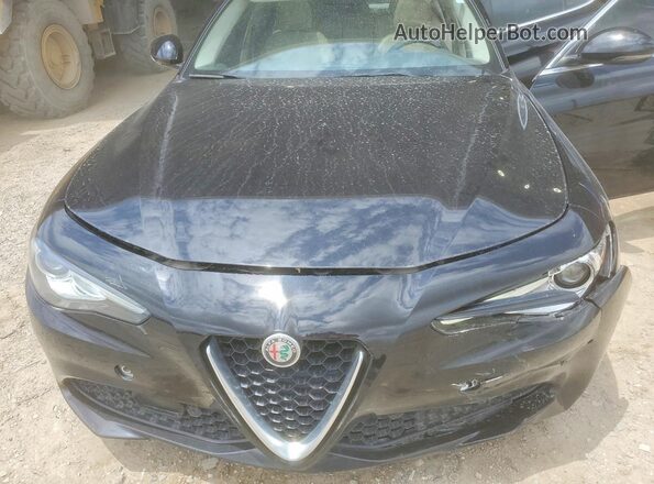 ZARFAMBN3K7621594 2019 ALFA ROMEO GIULIA Black Rear interior view