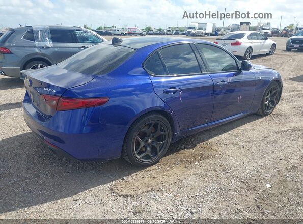 ZARFAMBN3N7662182 2022 ALFA ROMEO GIULIA Синий Задняя правая четверть