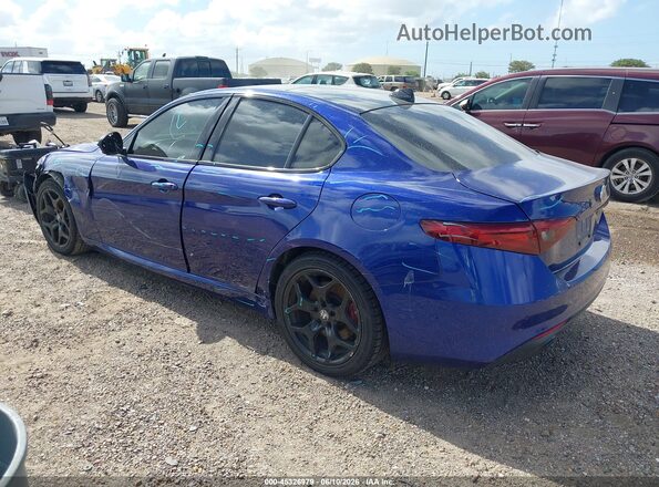ZARFAMBN3N7662182 2022 ALFA ROMEO GIULIA Синий Задняя левая четверть