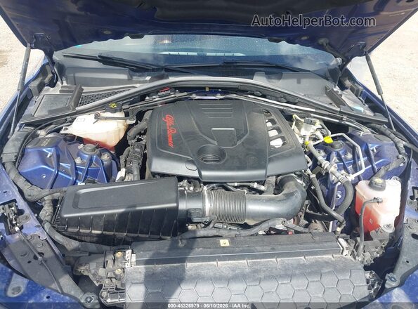 ZARFAMBN3N7662182 2022 ALFA ROMEO GIULIA Синий Вид сзади