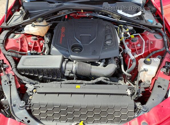 ZARFAMBN7L7631398 2020 ALFA ROMEO GIULIA Red Սալոնի հետևի տեսք