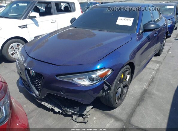 ZARFAMBN7M7645304 2021 ALFA ROMEO GIULIA Blue Սալոնի հետևի տեսք