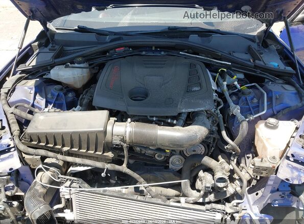 ZARFAMBN9L7634612 2020 ALFA ROMEO GIULIA Blue Vista trasera