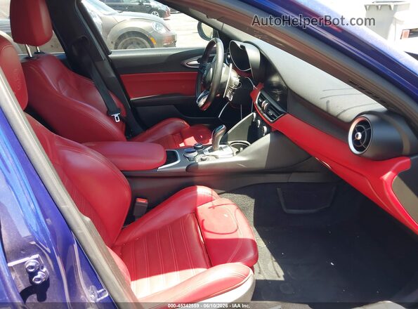 ZARFAMBN9L7634612 2020 ALFA ROMEO GIULIA Blue Vista interior delantera